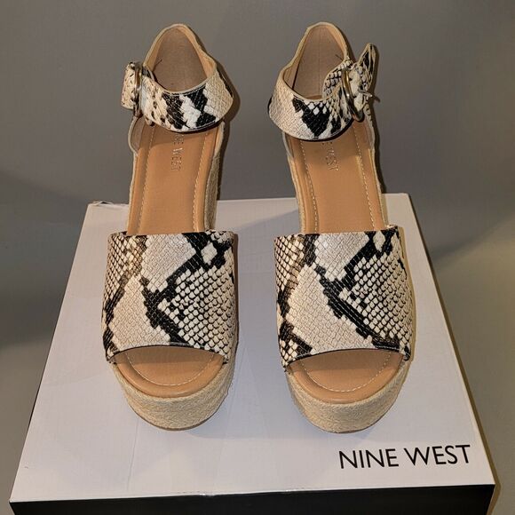 Nine West Adell 3 Women's Size 10M Snake Espadrille Sandals New with Box!!! - Picture 4 of 9